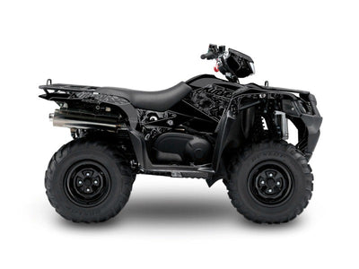 SUZUKI KING QUAD 500 ATV ZOMBIES DARK GRAPHIC KIT BLACK
