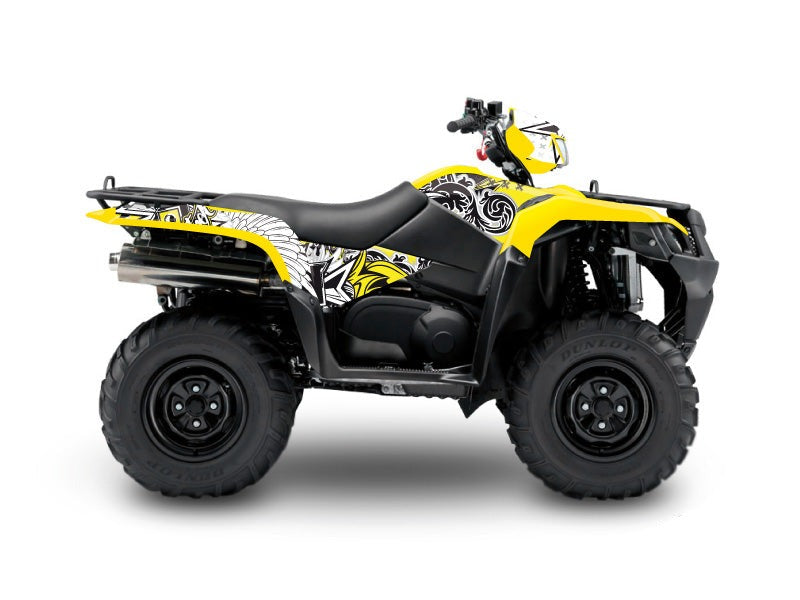 Chargez l&#39;image dans la visionneuse de la galerie, SUZUKI KING QUAD 750 ATV DEMON GRAPHIC KIT
