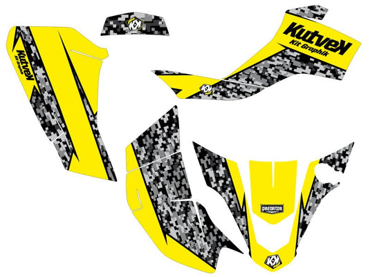 SUZUKI Z 50 ATV PREDATOR GRAPHIC KIT YELLOW