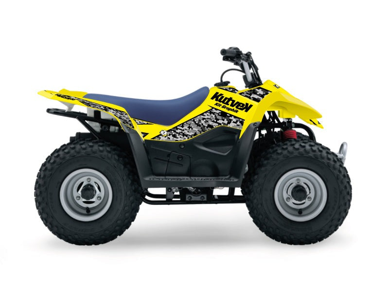 Chargez l&#39;image dans la visionneuse de la galerie, SUZUKI Z 50 ATV PREDATOR GRAPHIC KIT YELLOW
