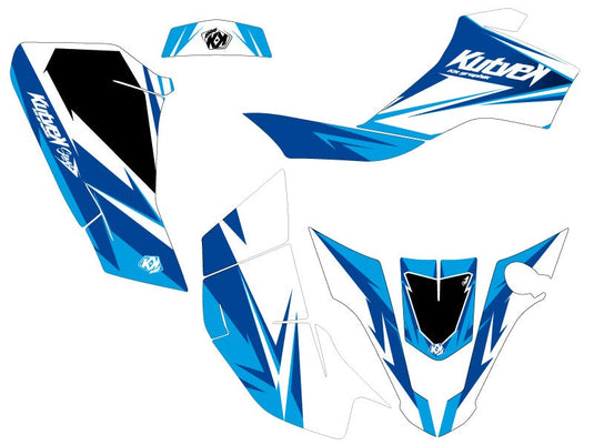 SUZUKI Z 50 ATV STAGE GRAPHIC KIT BLUE