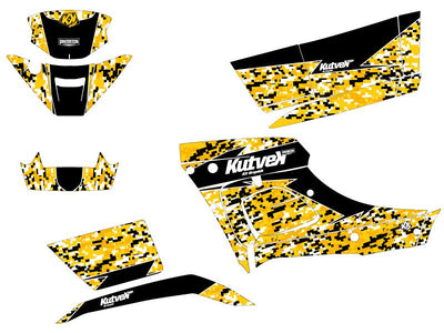 TGB BLADE 1000 V-TWIN ATV PREDATOR GRAPHIC KIT BLACK YELLOW