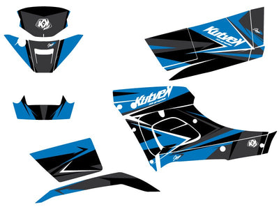 TGB BLADE 1000 V-TWIN ATV STAGE GRAPHIC KIT BLUE BLACK