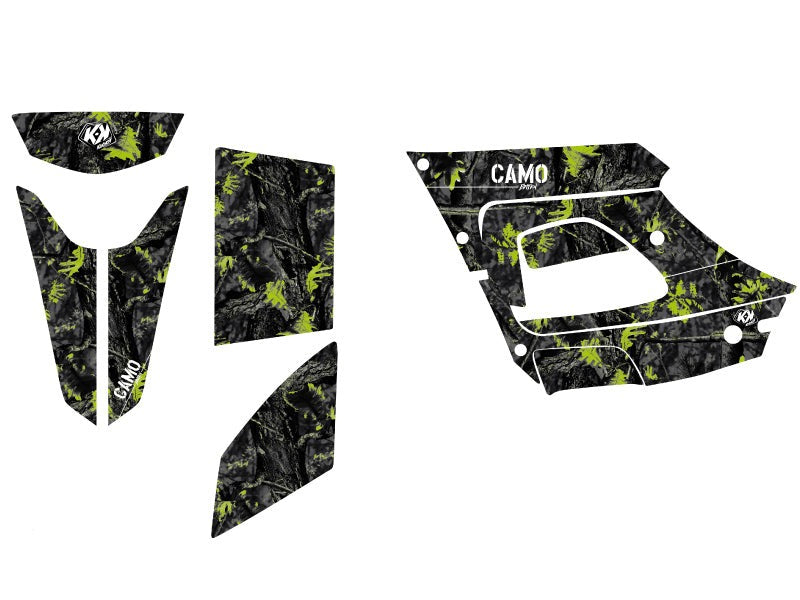 Chargez l&#39;image dans la visionneuse de la galerie, TGB BLADE ATV CAMO GRAPHIC KIT BLACK GREEN
