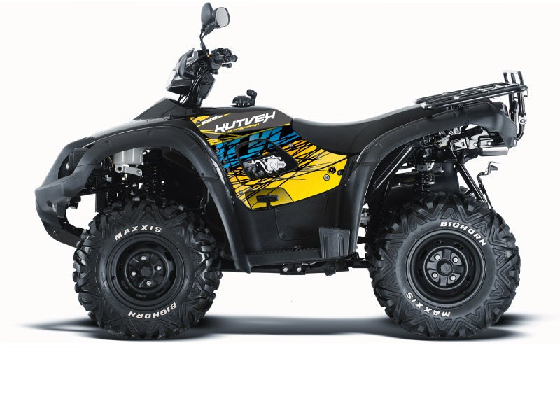 Chargez l&#39;image dans la visionneuse de la galerie, TGB BLADE ATV ERASER GRAPHIC KIT YELLOW BLUE
