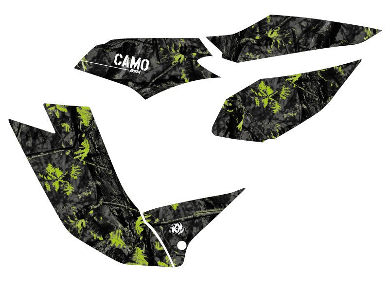 Chargez l&#39;image dans la visionneuse de la galerie, TGB TARGET ATV CAMO GRAPHIC KIT BLACK GREEN
