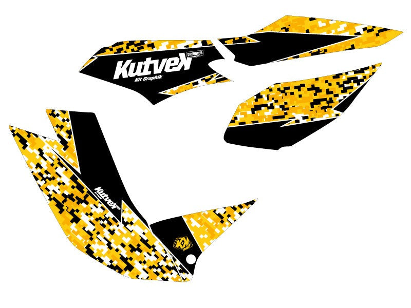 TGB TARGET ATV PREDATOR GRAPHIC KIT BLACK YELLOW
