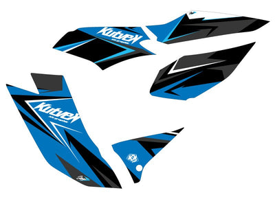 TGB TARGET ATV STAGE GRAPHIC KIT BLUE BLACK