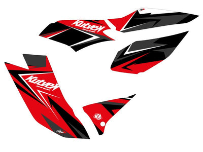 TGB TARGET ATV STAGE GRAPHIC KIT RED BLACK