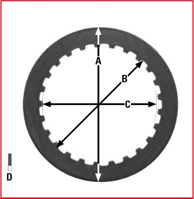 ESPACEURS DE DISQUE D'EMBRAYAGE TRW LUCAS KAWASAKI KFX 250 87-04