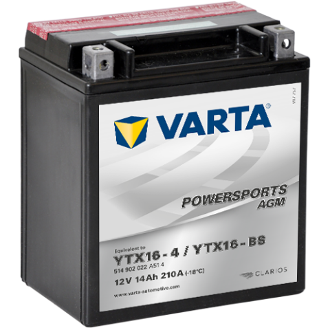 VARTA MOTO 12V/14AH (YTX16-4/YTX16-BS)