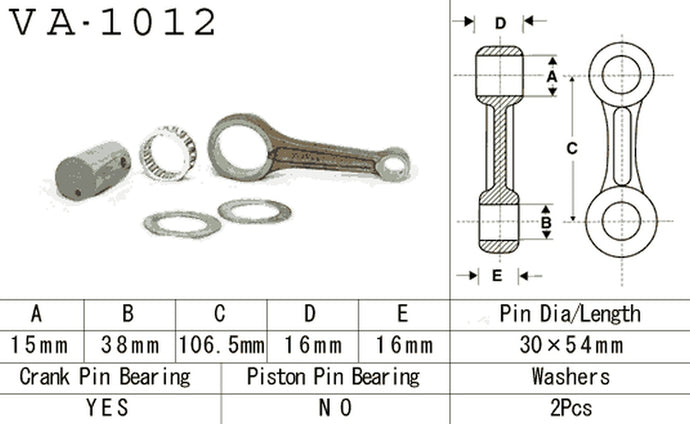 VESRAH PLEUELSTANGE HONDA TRX 200 '90-'97