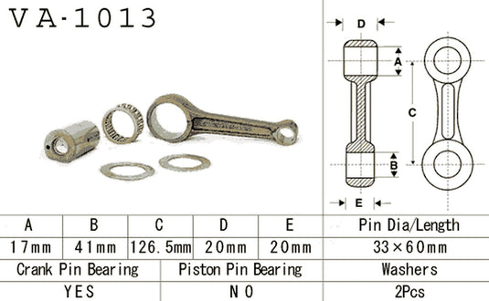 VESRAH PLEUEL STANGE HONDA TRX 250X '87-'92