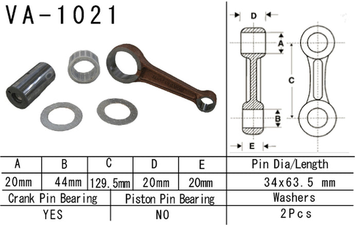 VESRAH CONNECTING ROD HONDA TRX500 FE/FM/TM '05-'11