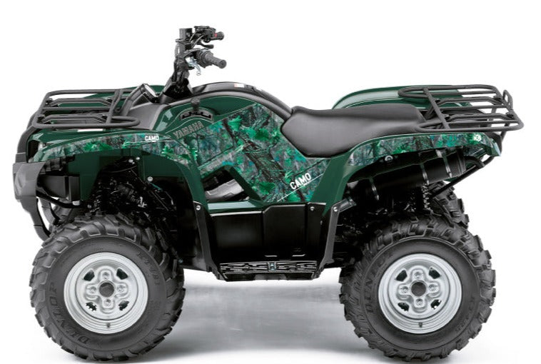 Chargez l&#39;image dans la visionneuse de la galerie, YAMAHA 125 GRIZZLY ATV CAMO GRAPHIC KIT GREEN
