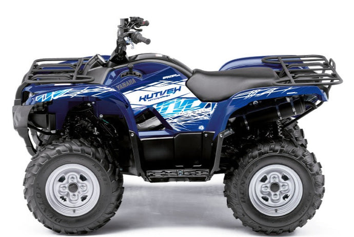 Yamaha 125 GRIZZLY ATV Radiergummi-Grafik-Set, Blau