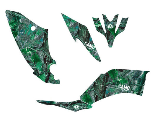 YAMAHA 250 RAPTOR ATV CAMO GRAPHIC KIT GREEN