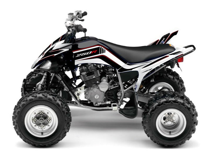 Laden Sie das Bild in Galerie -Viewer, YAMAHA 250 RAPTOR ATV CORPORATE GRAPHIC KIT BLACK
