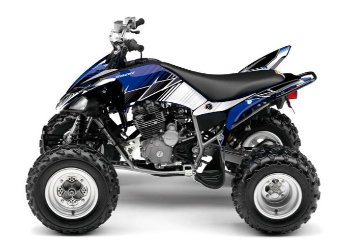 YAMAHA 250 RAPTOR ATV STRIPE GRAPHIC KIT BLUE