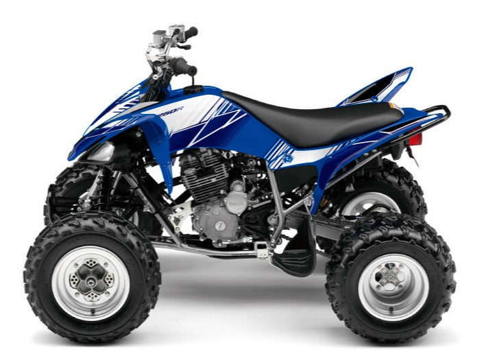 Laden Sie das Bild in Galerie -Viewer, YAMAHA 250 RAPTOR ATV STRIPE GRAPHIC KIT NIGHT BLUE
