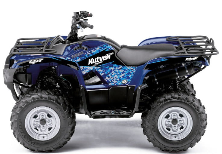 Laden Sie das Bild in Galerie -Viewer, YAMAHA 300 GRIZZLY ATV PREDATOR GRAPHIC KIT BLUE
