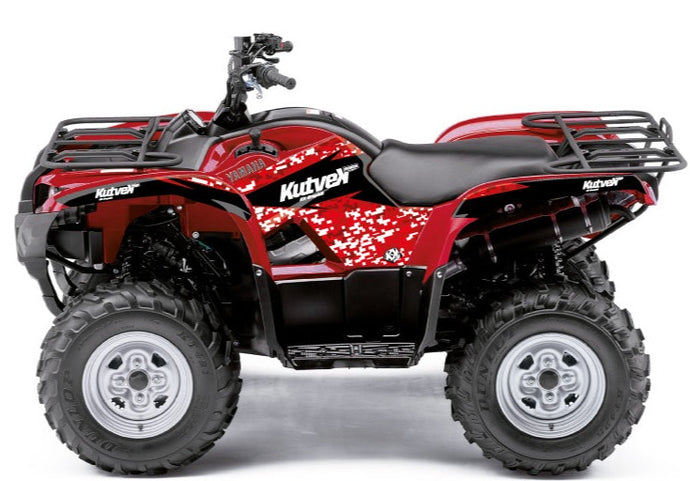 YAMAHA 300 GRIZZLY ATV PREDATOR GRAPHIC KIT RED