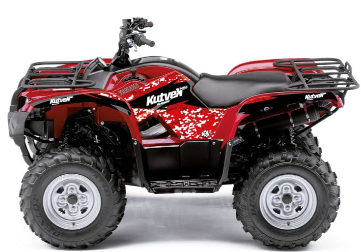 Load image into Gallery viewer, YAMAHA 300 GRIZZLY ATV PREDATOR GRAPHIC KIT RED

