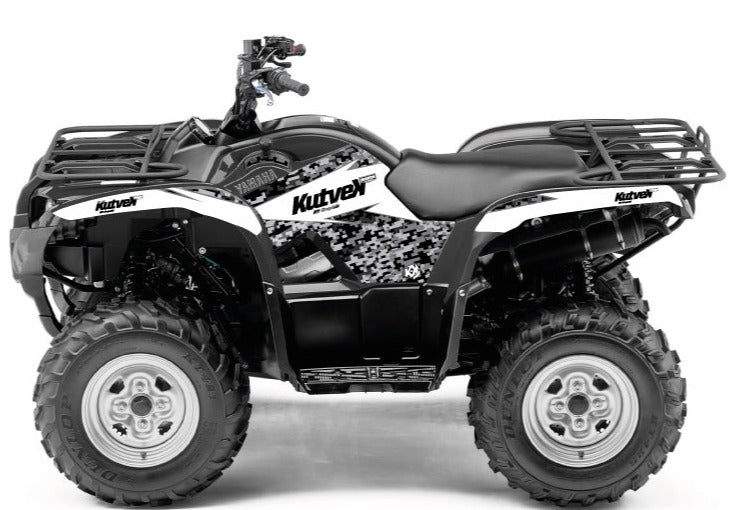 Load image into Gallery viewer, YAMAHA 300 GRIZZLY ATV PREDATOR GRAPHIC KIT WHITE
