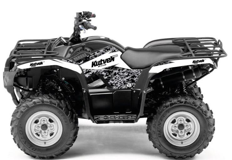 Laden Sie das Bild in Galerie -Viewer, YAMAHA 300 GRIZZLY ATV PREDATOR GRAPHIC KIT WHITE
