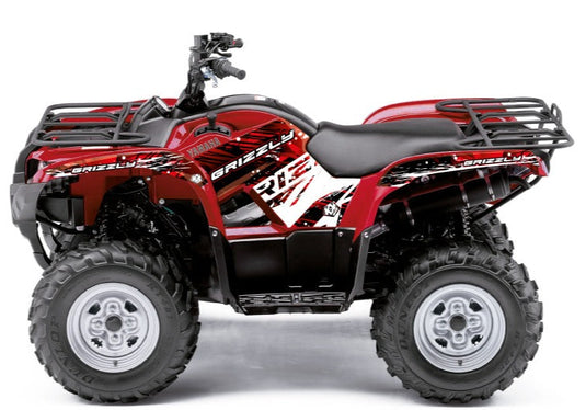 Yamaha 300 GRIZZLY ATV WILD GRAFIK-KIT ROT