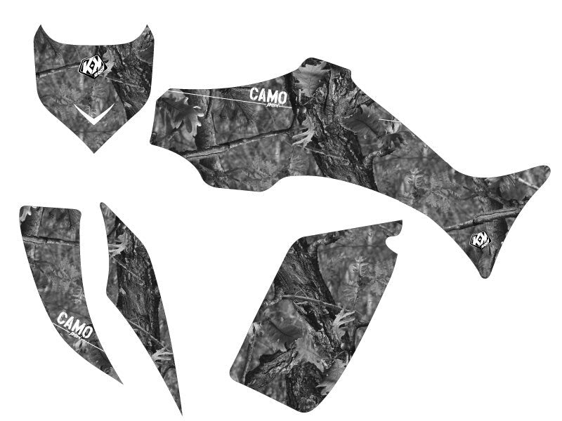 Laden Sie das Bild in Galerie -Viewer, YAMAHA 350-450 WOLVERINE ATV CAMO GRAPHIC KIT GREY
