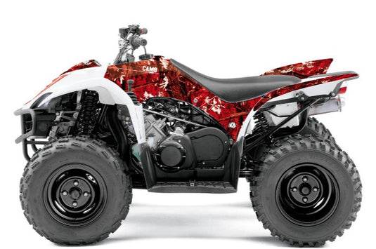 YAMAHA 350-450 WOLVERINE ATV CAMO GRAPHIC KIT RED