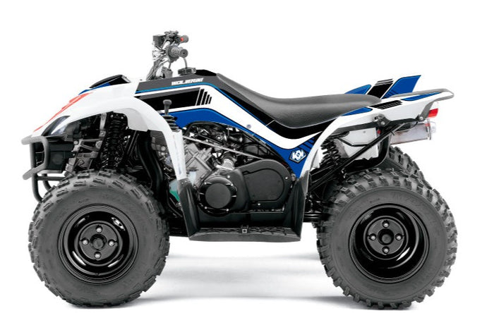 YAMAHA 350-450 WOLVERINE ATV CORPORATE GRAPHIC KIT BLUE