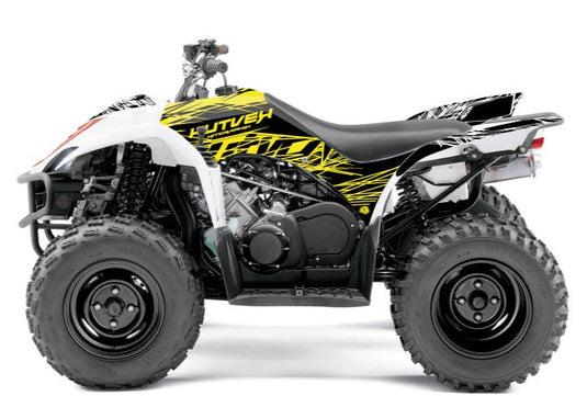 YAMAHA 350-450 WOLVERINE ATV ERASER FLUO GRAPHIC KIT YELLOW