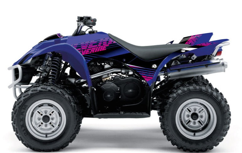 Laden Sie das Bild in Galerie -Viewer, YAMAHA 350-450 WOLVERINE ATV FLOW GRAPHIC KIT PINK
