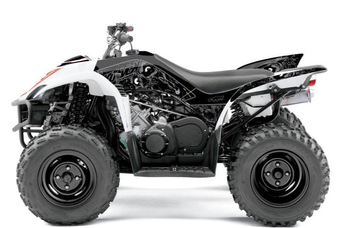 YAMAHA 350-450 WOLVERINE ATV ZOMBIES DARK GRAPHIC KIT BLACK