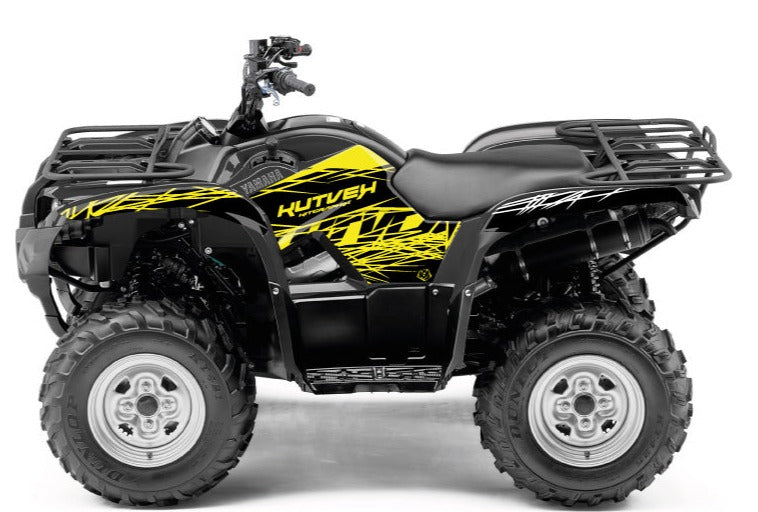 Load image into Gallery viewer, YAMAHA 350 GRIZZLY ATV ERASER FLUO GRAPHIC KIT YELLOW
