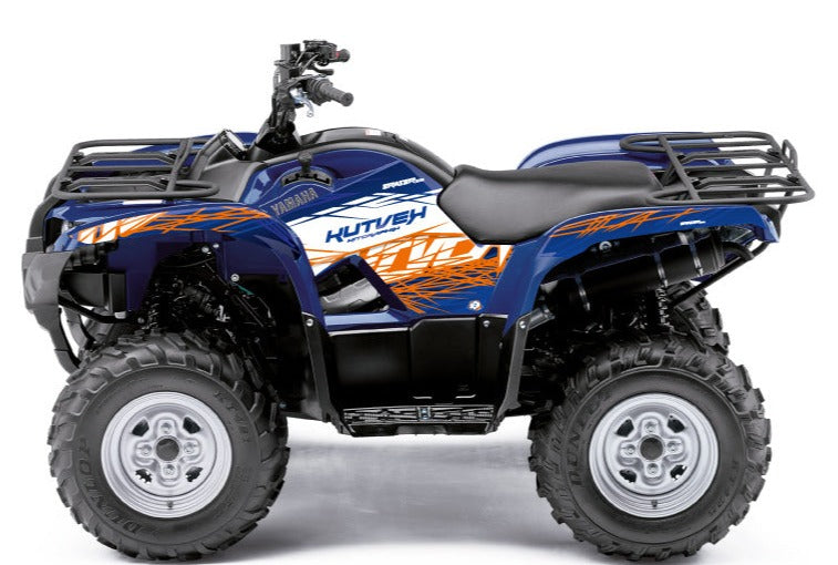 Load image into Gallery viewer, YAMAHA 350 GRIZZLY ATV ERASER GRAPHIC KIT BLUE ORANGE

