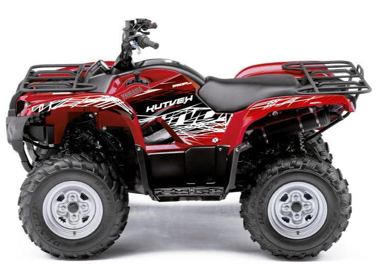 Load image into Gallery viewer, YAMAHA 350 GRIZZLY ATV ERASER GRAPHIC KIT RED WHITE
