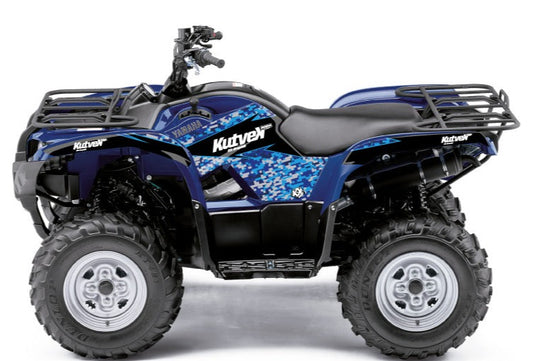 YAMAHA 350 GRIZZLY ATV PREDATOR GRAPHIC KIT BLUE