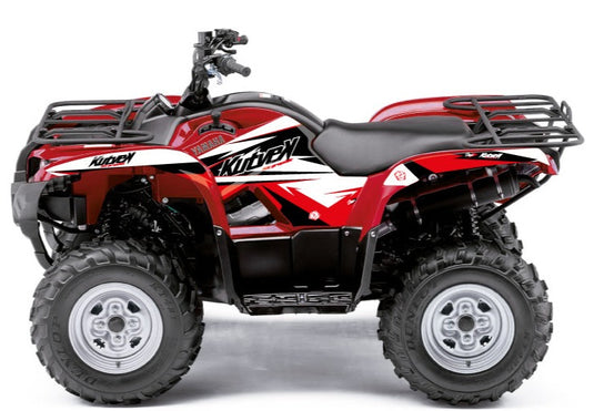 YAMAHA 350 GRIZZLY ATV STAGE GRAPHIC KIT BLACK RED