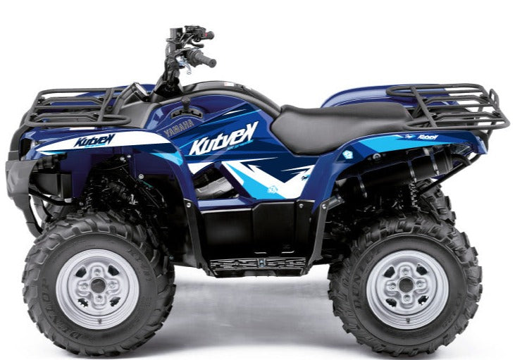 Chargez l&#39;image dans la visionneuse de la galerie, YAMAHA 350 GRIZZLY ATV STAGE GRAPHIC KIT BLUE
