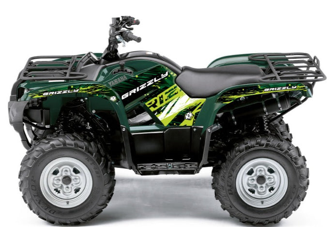 YAMAHA 350 GRIZZLY ATV WILD GRAPHIC KIT GREEN