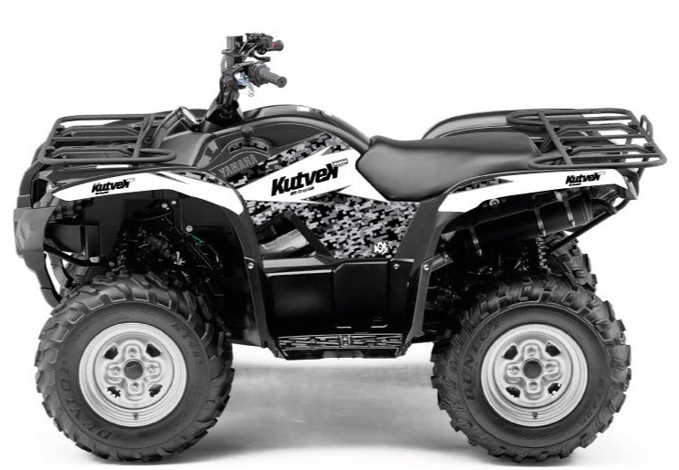 Laden Sie das Bild in Galerie -Viewer, YAMAHA 350 GRIZZLY ATV PREDATOR GRAPHIC KIT WHITE
