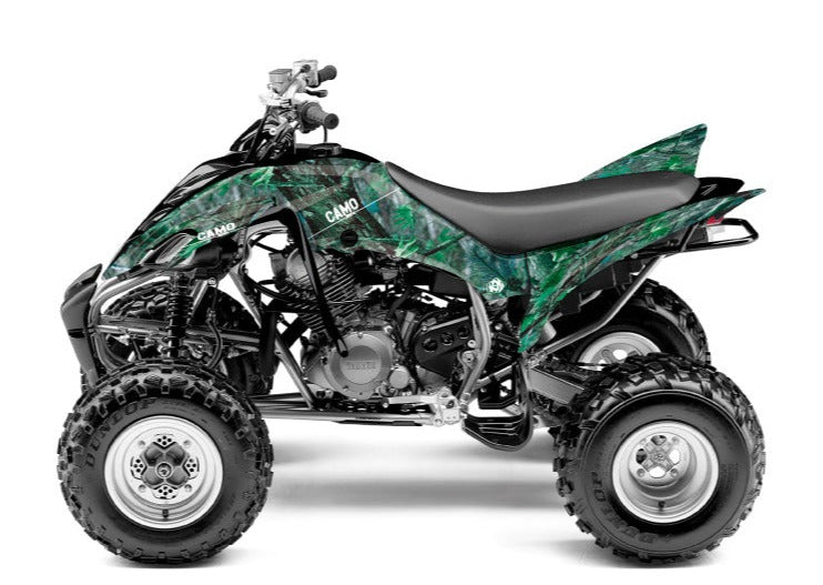 Laden Sie das Bild in Galerie -Viewer, YAMAHA 350 RAPTOR ATV CAMO GRAPHIC KIT GREEN
