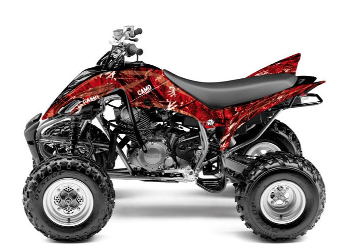 YAMAHA 350 RAPTOR ATV CAMO GRAPHIC KIT RED