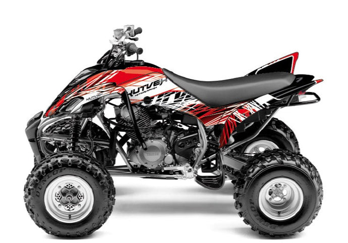 YAMAHA 350 RAPTOR ATV ERASER GRAPHIC KIT RED WHITE