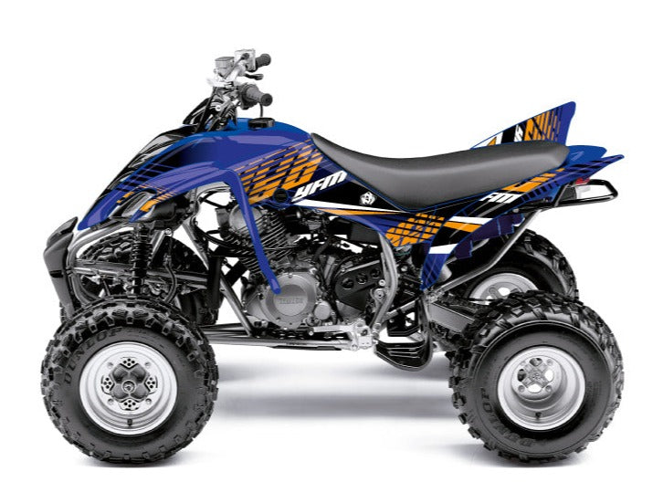 Laden Sie das Bild in Galerie -Viewer, YAMAHA 350 RAPTOR ATV FLOW GRAPHIC KIT ORANGE
