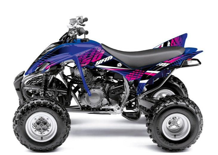 Laden Sie das Bild in Galerie -Viewer, YAMAHA 350 RAPTOR ATV CORPORATE GRAPHIC KIT BLAU
