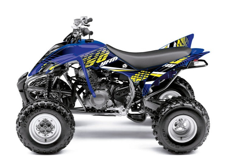 Laden Sie das Bild in Galerie -Viewer, YAMAHA 350 RAPTOR ATV FLOW GRAPHIC KIT YELLOW
